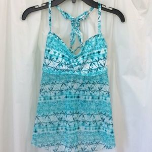 OP Girls size 3-5  Swimsuit Top Teal Island Look
